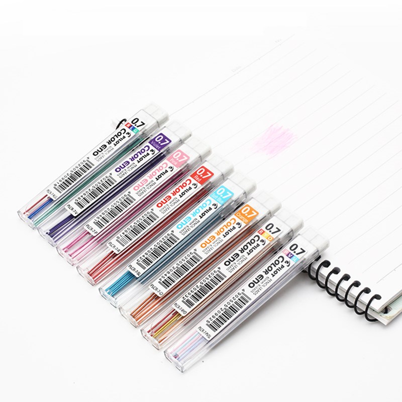 3 tubes Kawaii PILOT Color Eno Mechanical Pencil Lead 8 Col