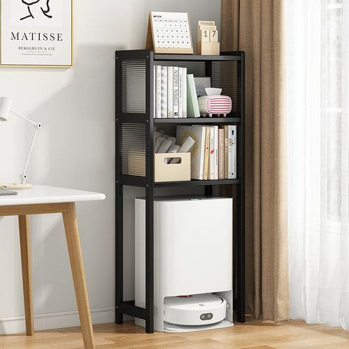 家政柜扫地机拖地机置物架家用客厅简易玩具手办展示架落地鱼缸架