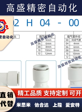 SMC气管直通变径PG接头KQ2H04/KQ2H06/KQ2H08/KQ2H10/KQ2H12-00A