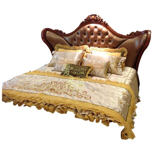 奢华欧式床上用品套装法式样板间样板房床上用品多件套定制