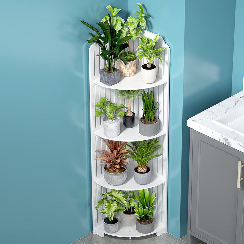 转角花架客厅落地式阳台室内花盆架子植物架墙角置物架三角花架子