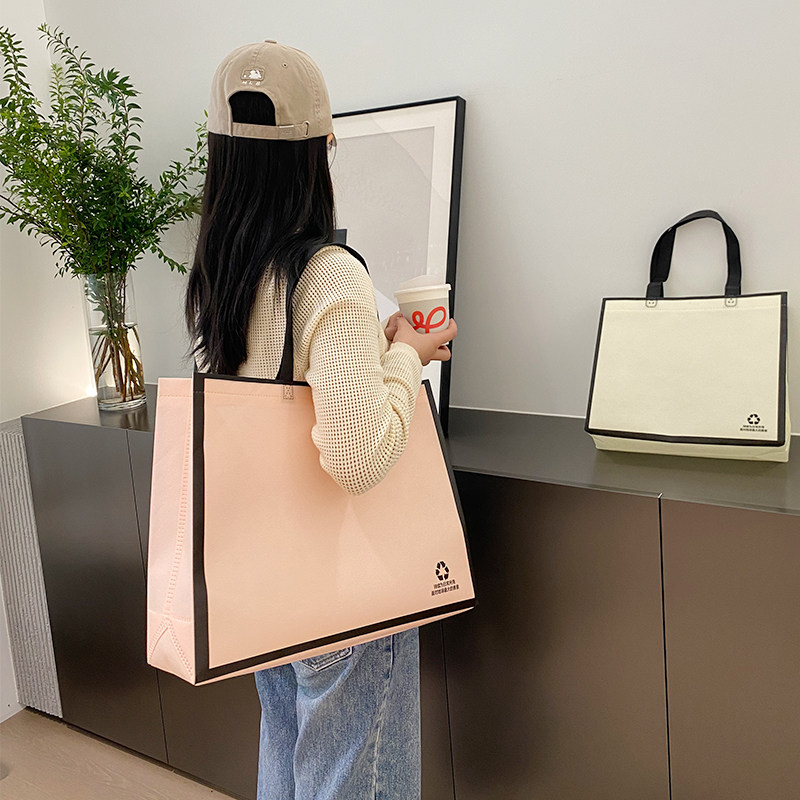 新品无纺布手提袋定制服装u店女装打包衣服用环保礼品包装购物袋