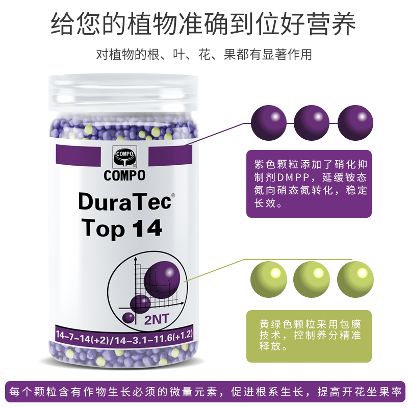 compo通用型复合肥月季兰花绣球发财树盆栽颗粒缓释肥料