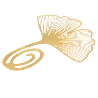 极速Bookmark ginkgo leaf metal gift souvenir book reading