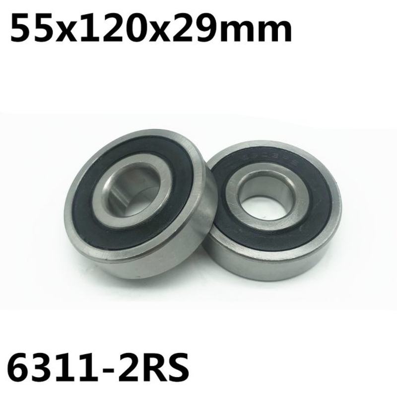 1Pcs 6311-2RS ball bearing 55xB120x29 mm deep groove ball be