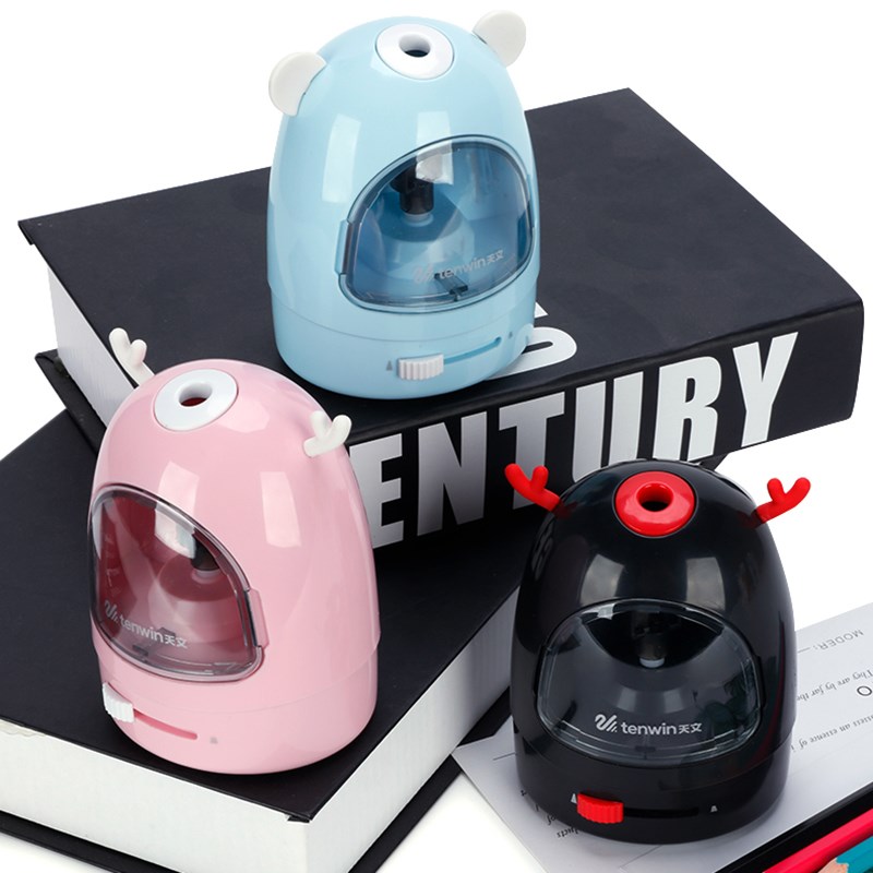 Tenwin 4 Colors Automatic Pencil Sharpener Cute for Kids Ele 电子元器件市场 外设配件 原图主图