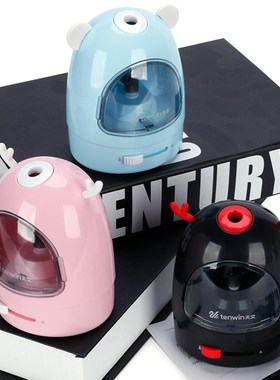 Tenwin 4 Colors Automatic Pencil Sharpener Cute for Kids Ele