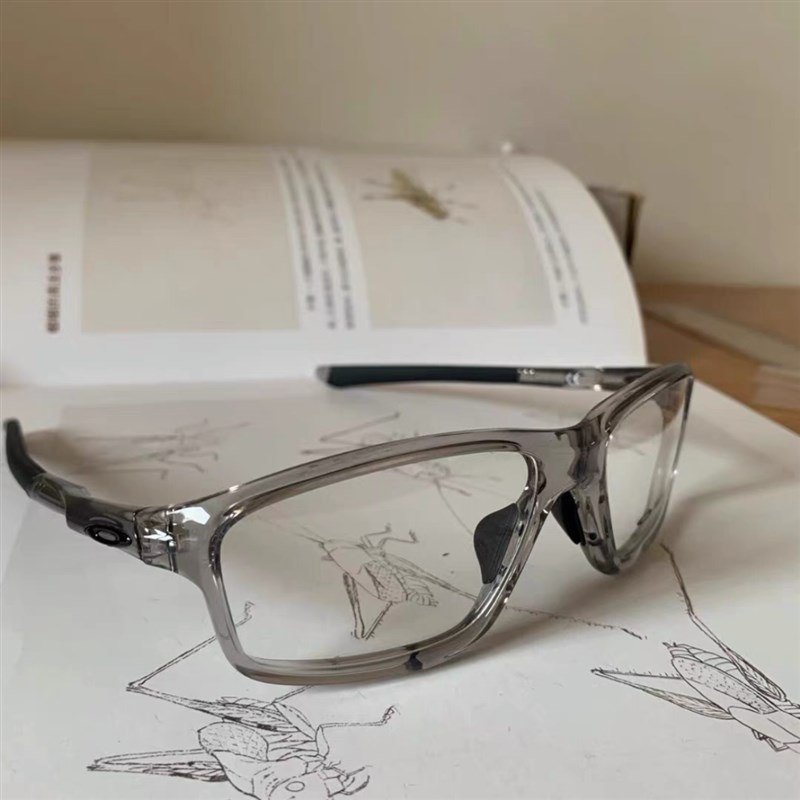 超轻全框光学眼镜男透灰色平面镜户外运动骑行近视眼镜女8076