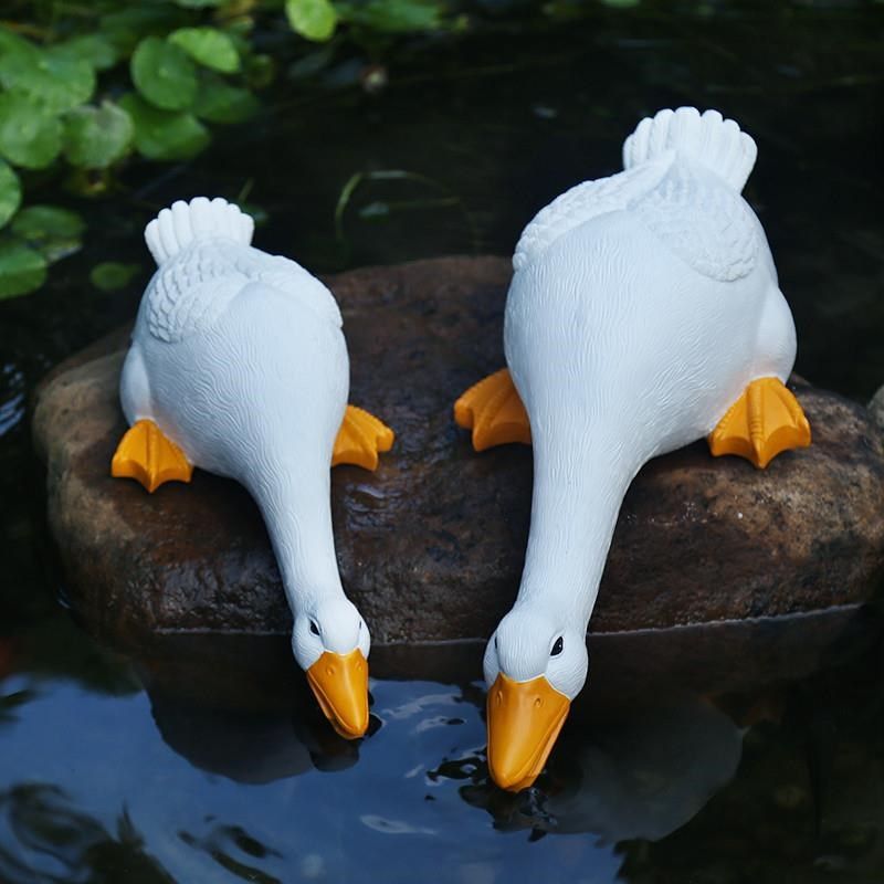 新款花园假山鱼池造景装饰水景动物池塘鸭子摆件户外庭院喷泉流水,家居饰品,户外/庭院摆件,淘宝优惠券,粉丝福利购,淘宝优惠卷