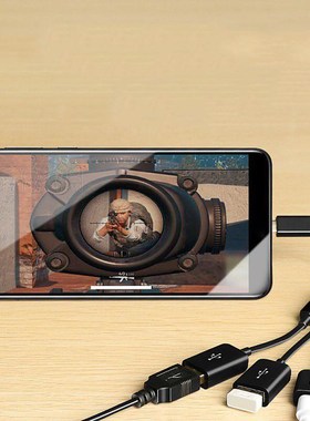 1pcs 3 In 1 Durable Type C Male To Female Micro OTG USB Por