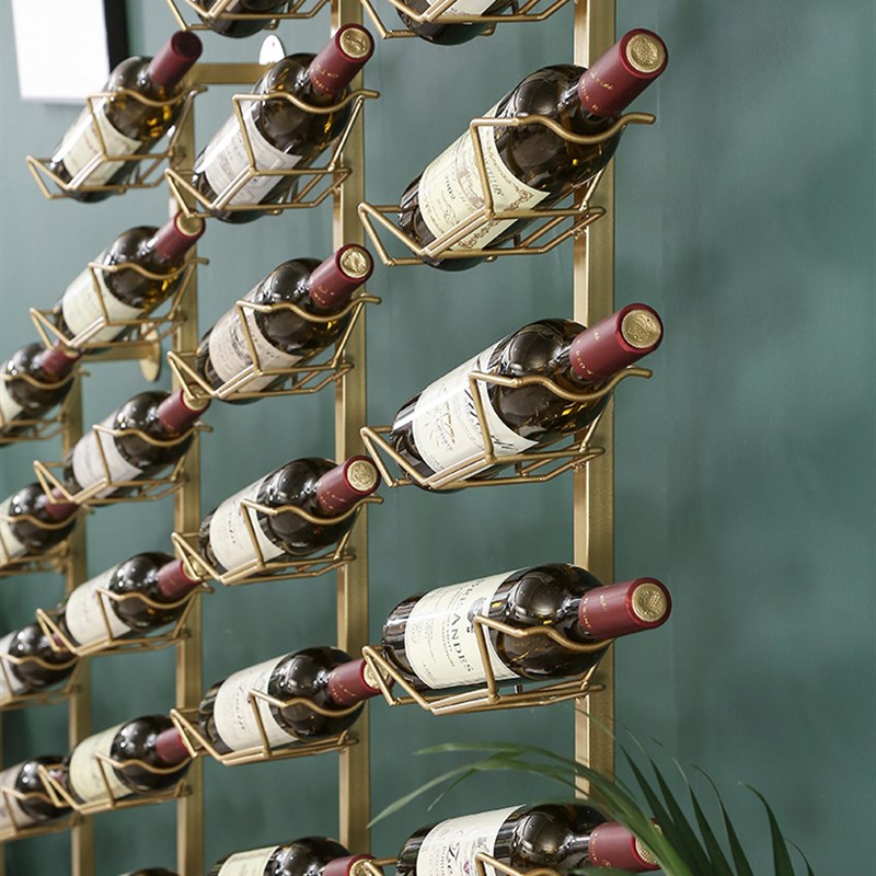 工业风铁艺红酒架壁挂酒瓶架简约右斜葡萄酒展示架落W地红酒柜酒