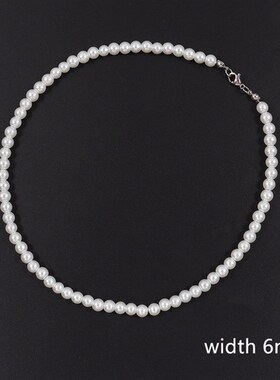 现货2022 New rendy Imitation Pearl Necklace Men TempWerament