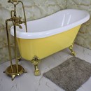 彩色独立式 速发欧式 家用普通成人浴缸 贵妃浴缸 亚克力浴盆1.2