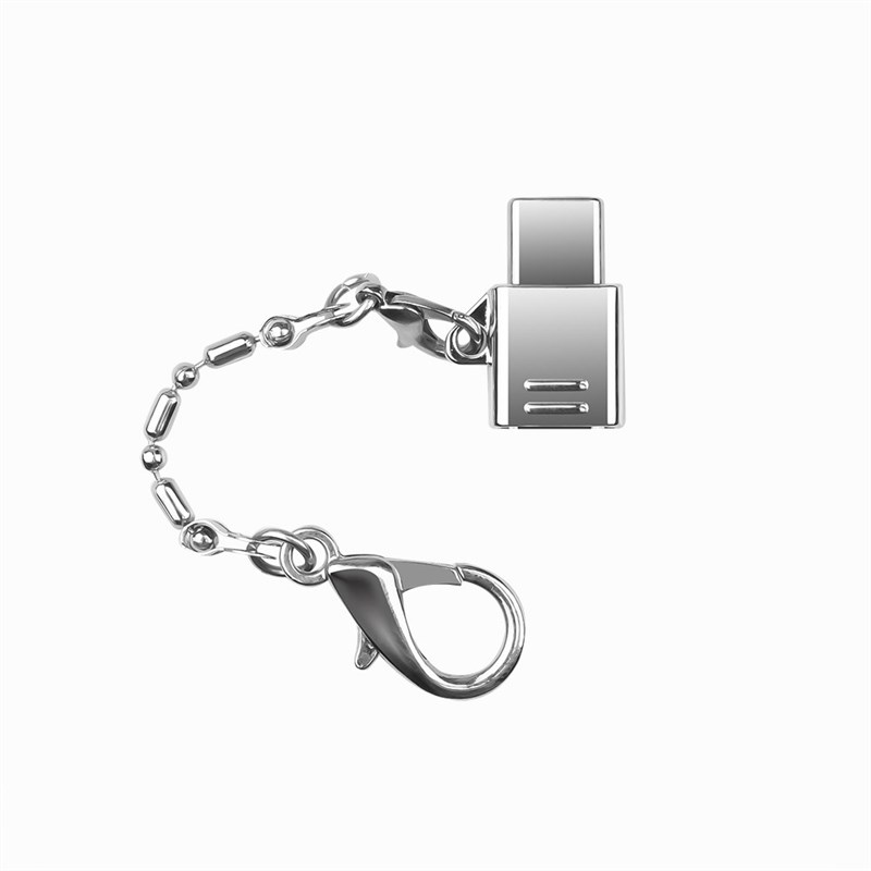 Mini Metal Micro USB 2.0 Female to USB 3.1 Type C Male Cabl