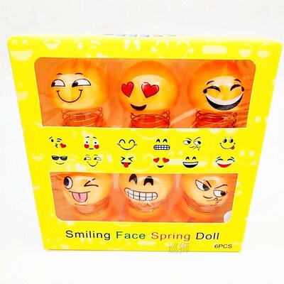 6Pcs/Set Shaking Head Dolls Car Ornament Toys Dashboard Deco
