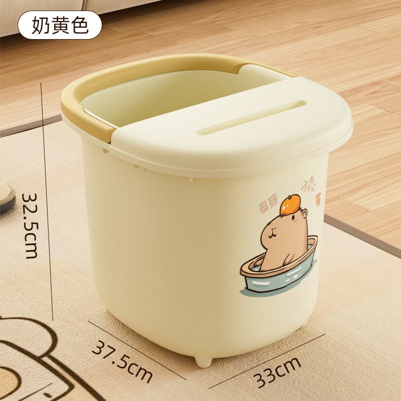 泡脚盆泡脚桶家用塑料按摩洗脚盆过小腿桶过膝高足浴盆保温洗脚桶