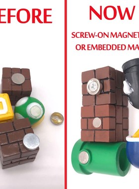 63pcs 3D Super Mario Bros. Fridge Magnets Refrigerator Messa