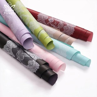 爱神立体花边纸玫瑰花束包花纸蕾丝花边七夕花艺纸手工DIY花束纸