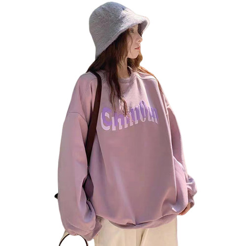 哺乳衣外出秋装韩系慵懒风甜美减龄宽松产后N哺乳外穿卫衣辣妈上