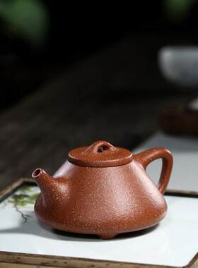 厂促不亦乐壶名家陶顺清纯全手工紫砂茶壶七彩老降坡子冶石瓢21品