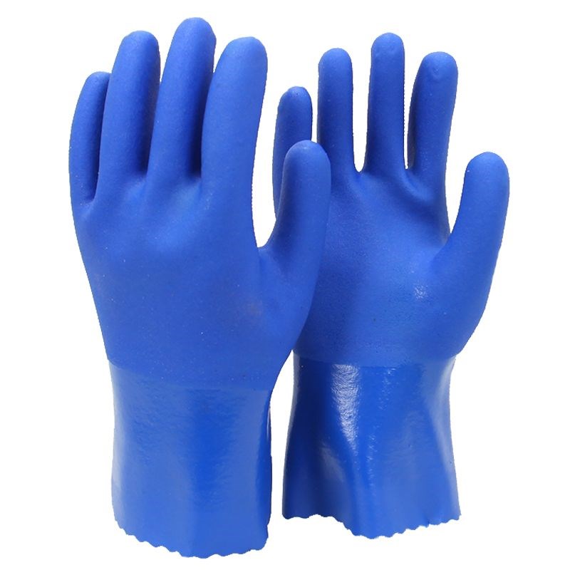 齐鲁出彩708全浸塑橡胶止滑劳保手套全胶防水防滑耐磨防油耐酸碱