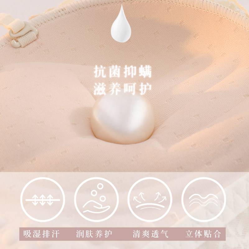 少女内衣小胸聚拢纯欲蕾丝胸罩无钢圈调整型上托平胸文胸套装,女士内衣/男士内衣/家居服,文胸,淘宝优惠券,粉丝福利购,淘宝优惠卷