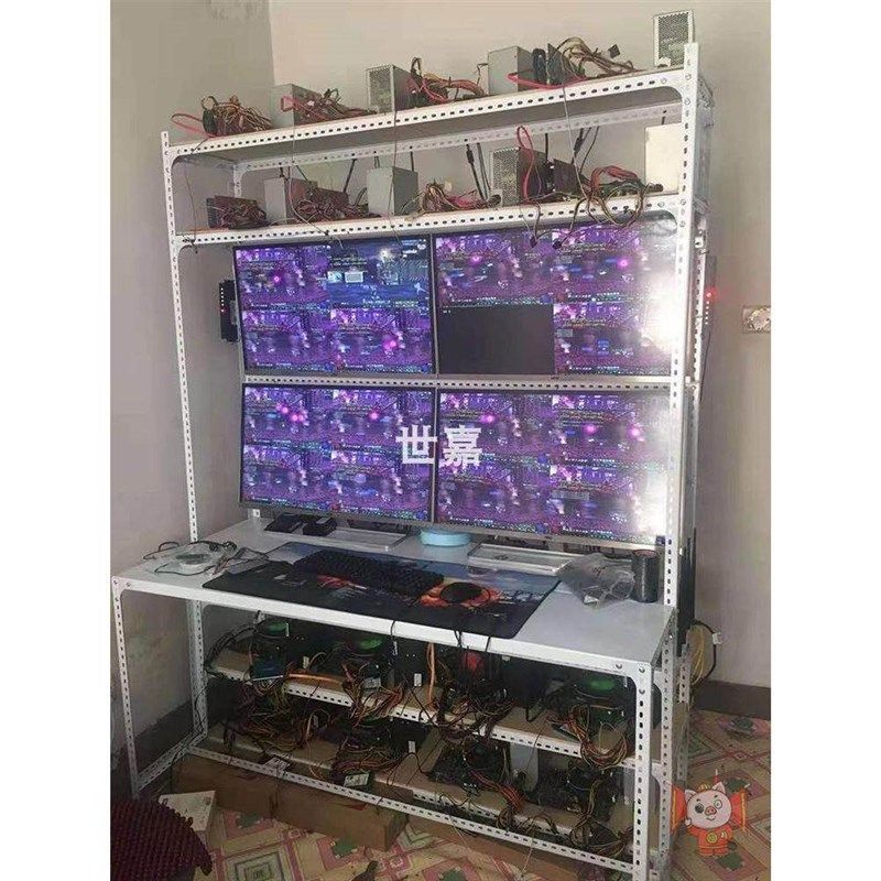 台式机矿架游戏工作室电脑架多层铁架放置架机箱电脑主板散热机架