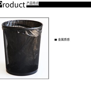 家用垃圾桶分类厨房客厅卫生间办H公室无盖垃圾X筒大小号纸 3个装