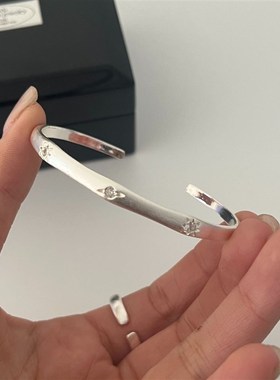 韩版拉丝星球星芒手镯时尚幸运手环简约百搭星球气质潮清冷系手镯