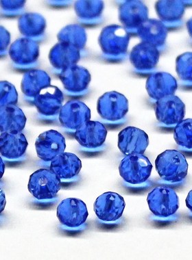 4mm 6mm Czech Rondelle Spacer Crystal Glass Beads  Jewelry M