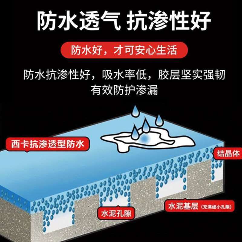Sika107西卡卫生间防水经典绿色通用型168/158防水涂料防水灰浆
