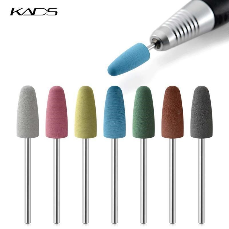 KADS 7pcs/4pcs Rubber Silicon Milling Cutter Nail Drill Bit