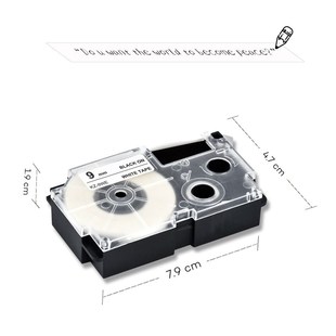 compatible tape 速发9mm tap label White Black Casio