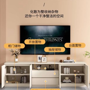 电视柜家用客j厅小户型现代简约多功能收纳储物柜落地电视机 高款