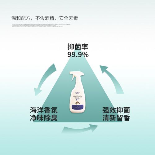 宠物除臭剂猫咪去尿味狗狗除臭抑菌喷雾室内猫砂盆尿臭味清新喷剂