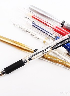 Uni Ball Signo Broad UM 153 Gel Pen White Blue Red Black Si