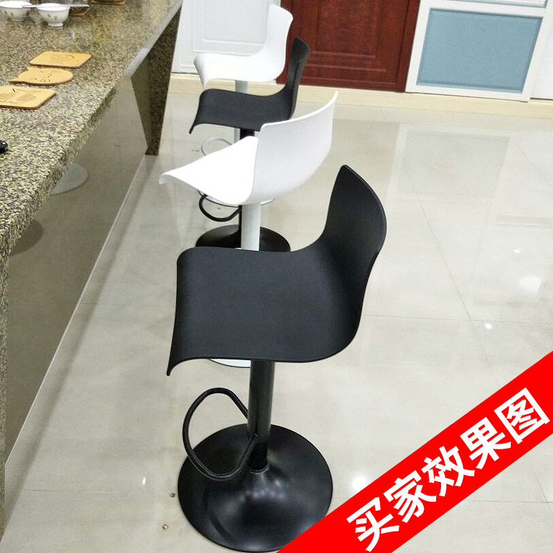 吧台椅现代高脚凳前台椅子家用吧凳旋转升降酒吧凳高凳子靠背吧椅