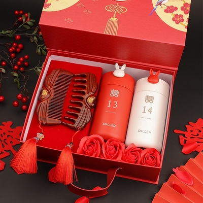 杯子一对高档结婚礼物送女闺蜜新娘新婚夫妇礼品实用创意订婚新人