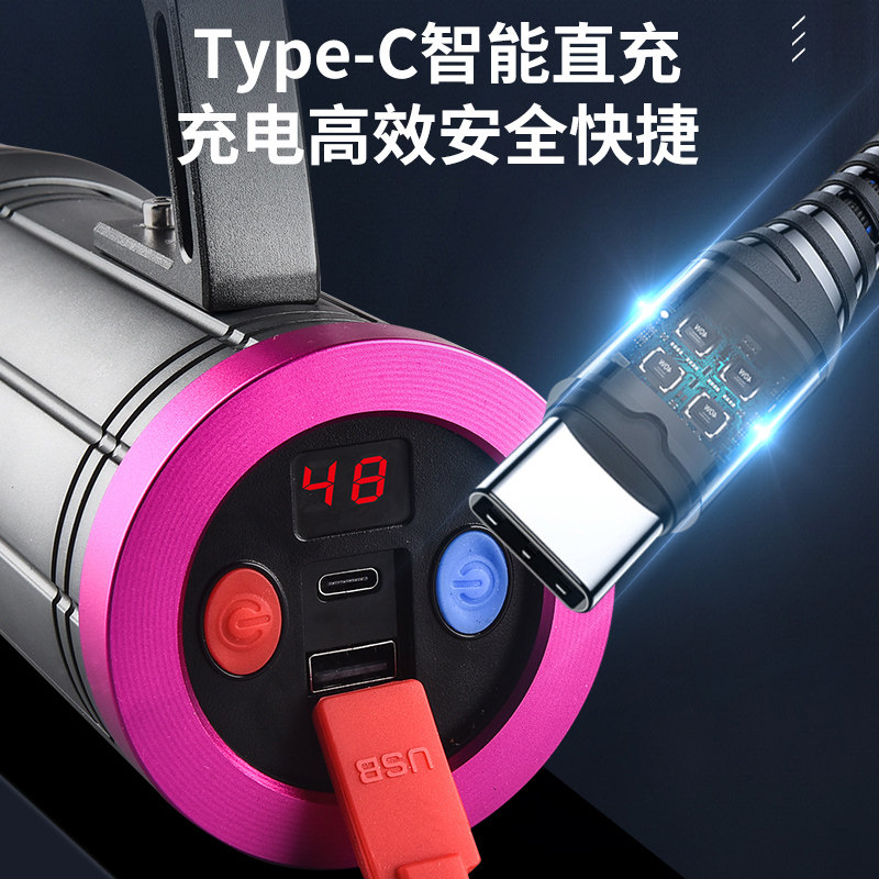 现货顶点夜钓灯激光镭射炮钓鱼灯蓝光G灯夜钓装备专用灯超亮野钓
