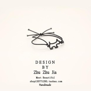 手腕皮套简约小皮筋皮套男朋友情侣一对男友网小手情侣红。送