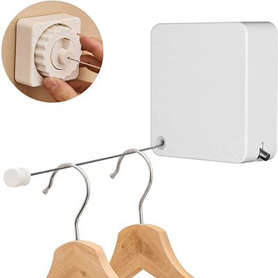 推荐4.8M Retractable Clothesline Wall-mounted indoor Outdoor