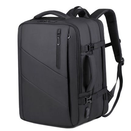双肩包男士背包可扩容大容量商务出差旅行李包15.6寸笔记本电脑包