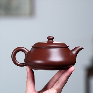 宜兴正宗紫砂壶真品名家纯手工紫朱泥经典 明K炉家用功夫茶具200cc