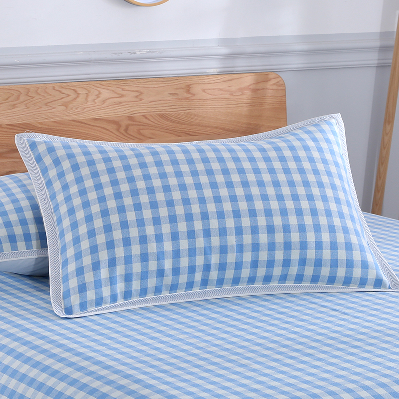 枕席 夏凉枕套 枕巾 亚麻枕芯套信封式枕套单只 一对包邮i.