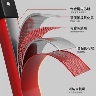 家用梯子折叠多功能伸缩加厚室内人字梯步梯楼梯小型便携四步五步