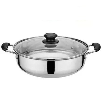 Pot Hot-Pot Induction-Cooker Soup Stainless-Steel Clear Home