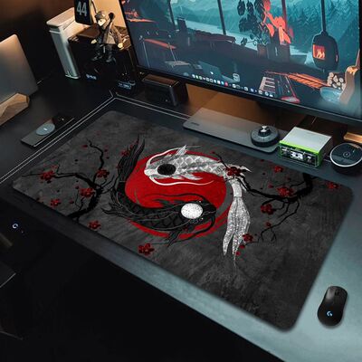 速发Gaming Mouse Pads Koi Taichi Neutral Table Mats Computer