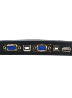 USB KVM 4 Ports Selector VGA Print Auto Switch Moniter Box V