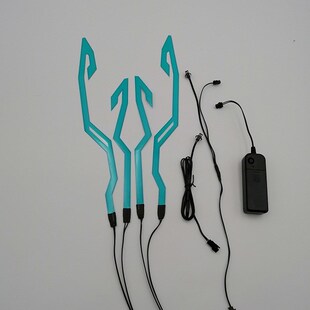 Motorcycle Bike Helmet LED cold light Strip EL Sticker Water