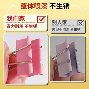 彩色长尾夹大中小号文件夹子工具黑色燕尾夹凤尾夹书夹子文具办公